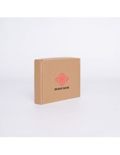 Customized Customizable Kraft Postpack 16,5x12,5x3 CM | POSTPACK | SCREEN PRINTING ON ONE SIDE IN TWO COLOURS