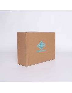 Customized Customizable Kraft Postpack 34x24x10,5 CM | POSTPACK | SCREEN PRINTING ON ONE SIDE IN ONE COLOUR