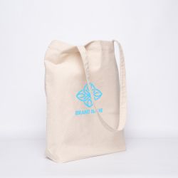 Sac coton réutilisable personnalisé 38x42 CM | TOTE BAG EN COTON | IMPRESSION EN SÉRIGRAPHIE SUR DEUX FACES EN UNE COULEUR