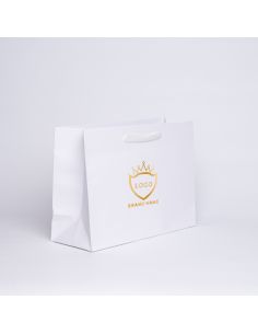 Customized Personalized shopping bag Noblesse 40x15x29 CM | PREMIUM NOBLESSE PAPER BAG | SCREEN PRINTING ON TWO SIDES IN ONE ...