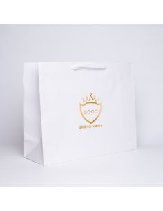Customized Personalized shopping bag Noblesse 53x18x43 CM | PREMIUM NOBLESSE PAPER BAG | SCREEN PRINTING ON TWO SIDES IN ONE ...