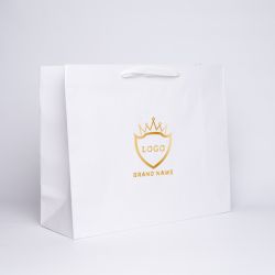 Sac papier personnalisé Noblesse 53x18x43 CM | SAC PAPIER NOBLESSE PREMIUM | IMPRESSION EN SÉRIGRAPHIE SUR DEUX FACES EN UNE ...