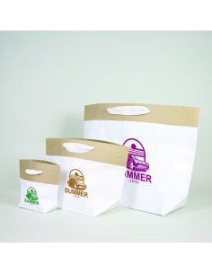 Customized Personalized shopping bag Ciment 28x18x30 CM | BOLSA CEMENTO PREMIUM | IMPRESIÓN SERIGRÁFICA DE UN LADO EN UN COLOR