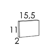 15,5x11x2 CM  (A6+)